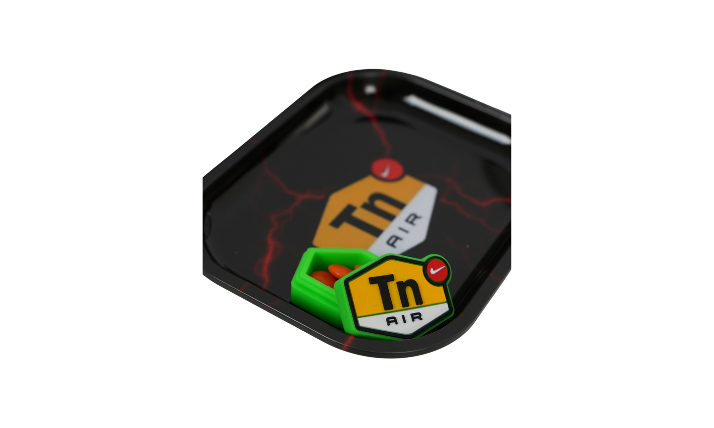 Pack Bandeja Metálica + Wax de Silicona logo DIR Beetle Print® | Set premium para extractos y parafernalia