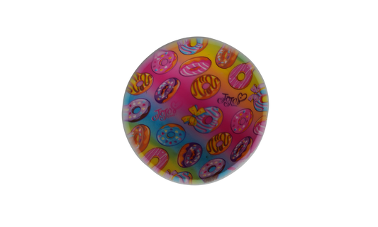 Bowl de silicona Beetle Print Donut Rainbow vista superior
