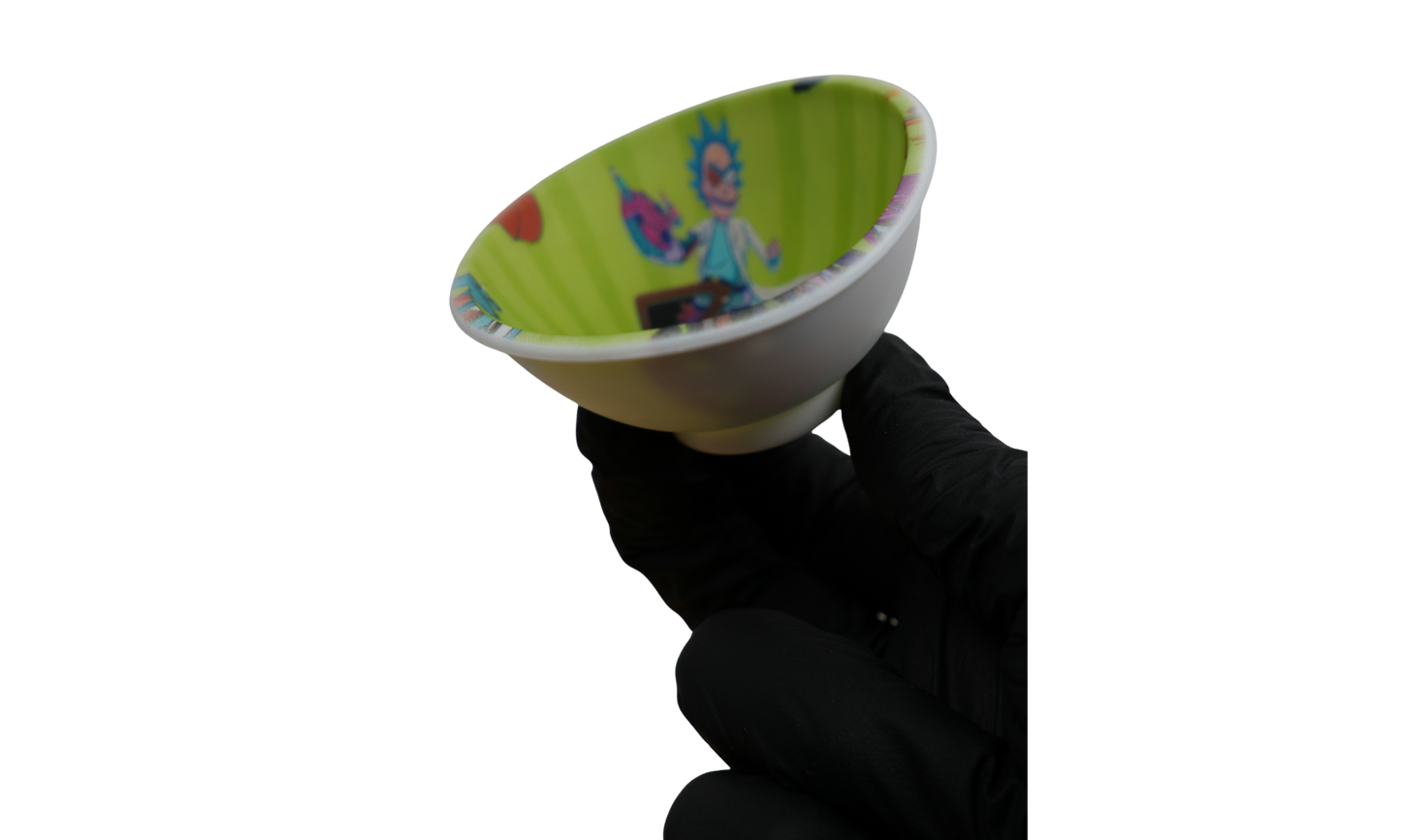 Uso del bowl de silicona Beetle Print para mezclar de forma limpia y cómoda