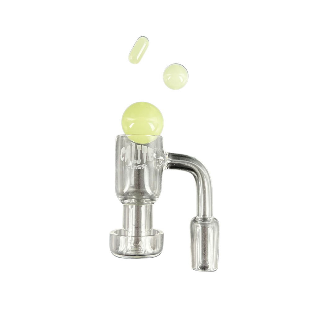 Kit banger de cuarzo con terp pearls y carb cap para extractos