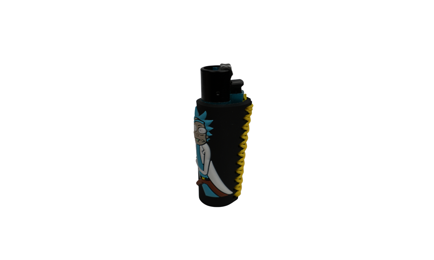 Mechero Portal Duo Black vista lateral opuesta con funda antideslizante