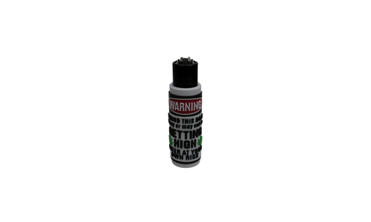 Mechero Beetle Print Warning vista lateral con funda protectora