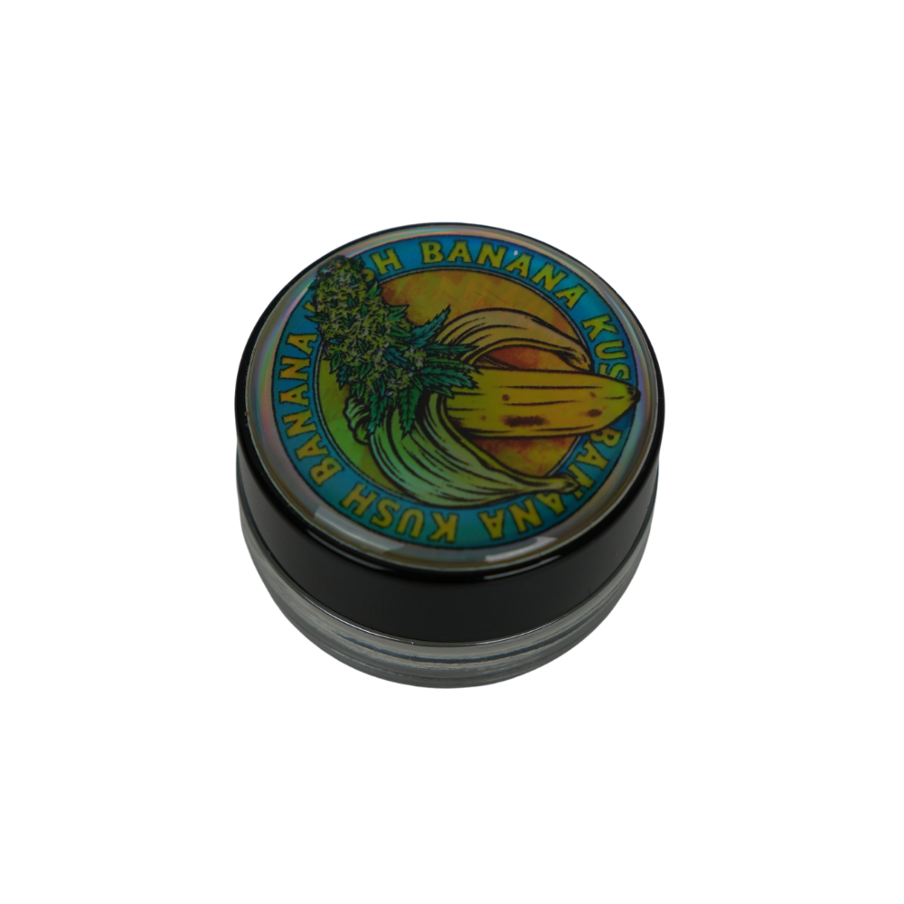 Tarro de Vidrio 5 ml con Tapa ABS y Vinilo Resinable | Diseño Coleccionable