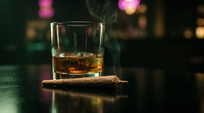 Mescolare alcol e cannabis: guida Beetle Print su rischi, greening out e riduzione del danno