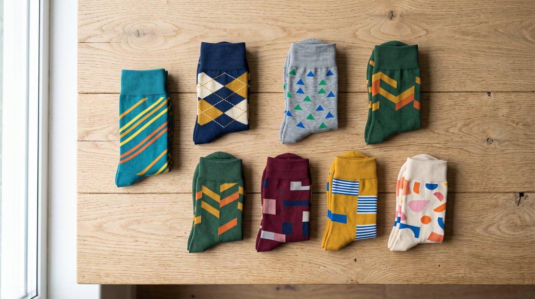 Custom full-sock design socks with no minimum order – Beetle Print