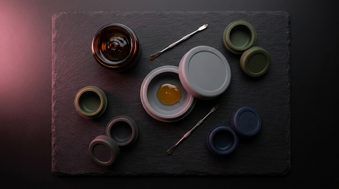 Come conservare hash ed estratti: wax container in silicone Beetle Print