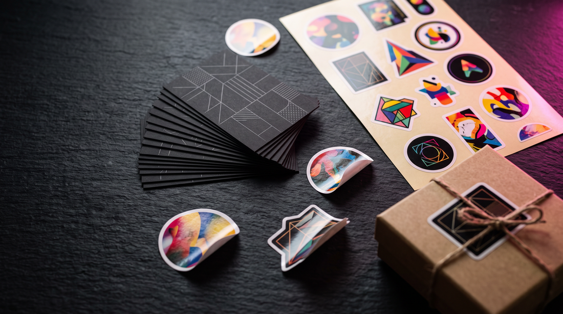 Pegatinas personalizadas y tarjetas de visita para negocios de la Comunidad Valenciana