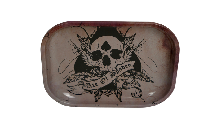 Rolling Tray aus Metall mit Grafikdesign, Drehunterlage von Beetle Print