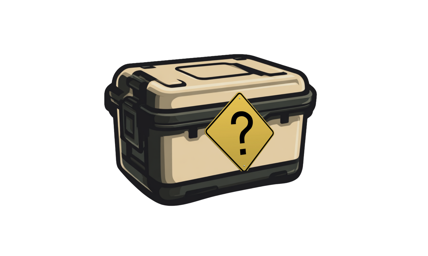 Vector illustration representing mystery boxes and secret drops by Beetle Print, surprise products revealed after delivery