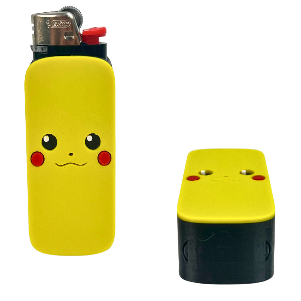 Funda de Mechero Amarilla | Diseño Kawaii