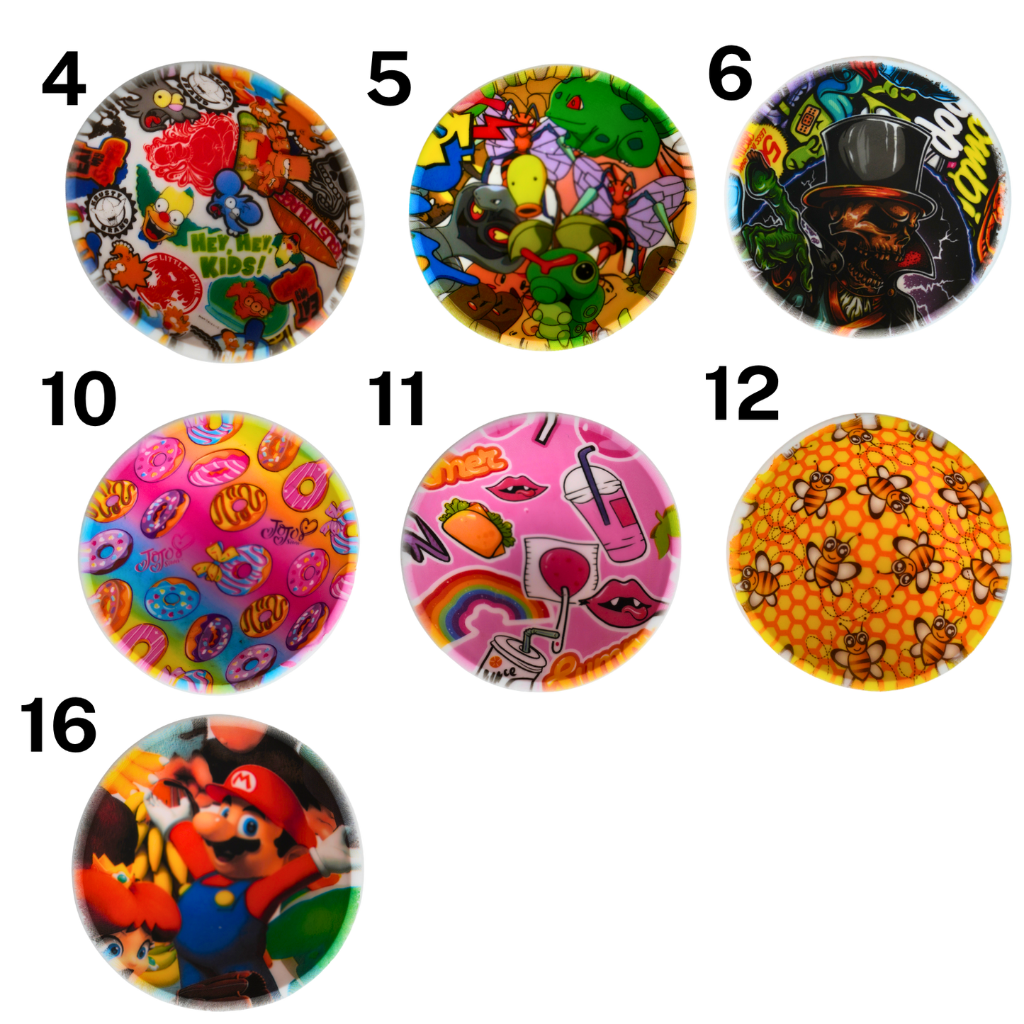 Segunda página del catálogo de Bowls de Silicona Mix Estampado Beetle Print con gran variedad de diseños exclusivos. Bowl + cenicero 2 en 1 fabricado en silicona resistente, flexible y fácil de limpiar.
