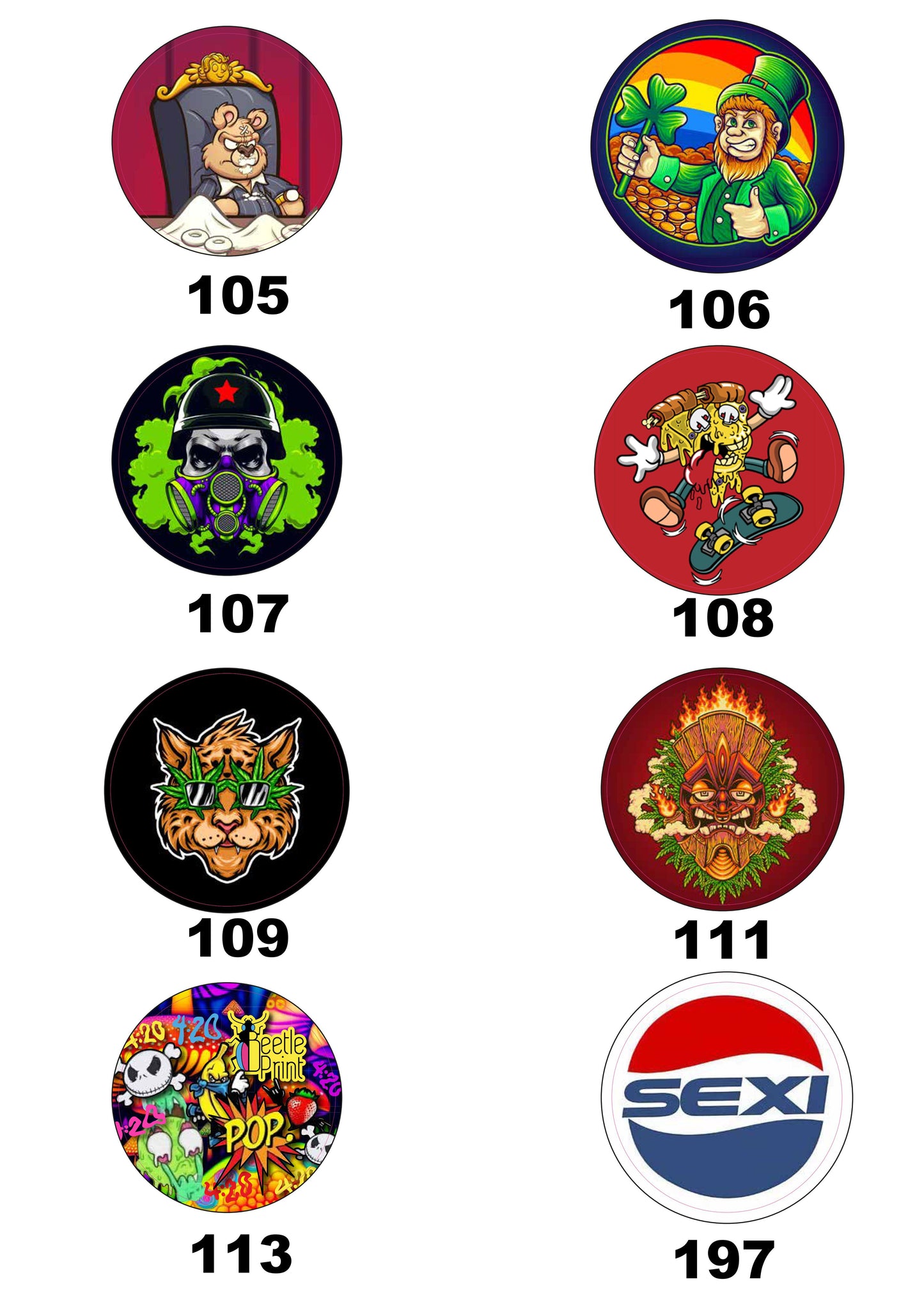 Catálogo de ilustraciones para personalizar tarros de vidrio Beetle Print con diseños exclusivos de alta calidad. Amplia colección de estilos, colores y temáticas para crear tarros únicos con un acabado llamativo y original.