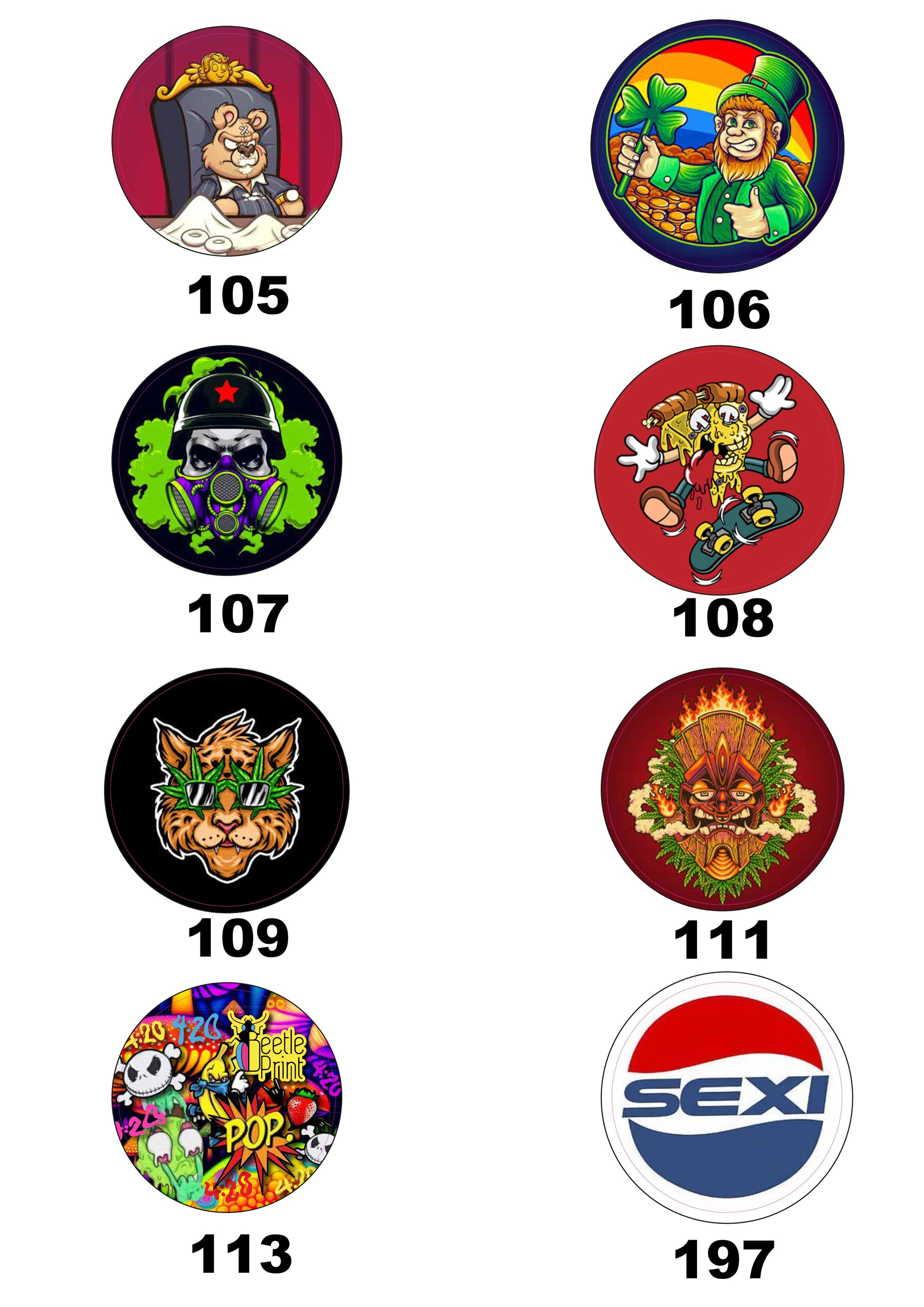 Catálogo de ilustraciones para personalizar tarros de vidrio Beetle Print con diseños exclusivos de alta calidad. Amplia colección de estilos, colores y temáticas para crear tarros únicos con un acabado llamativo y original.