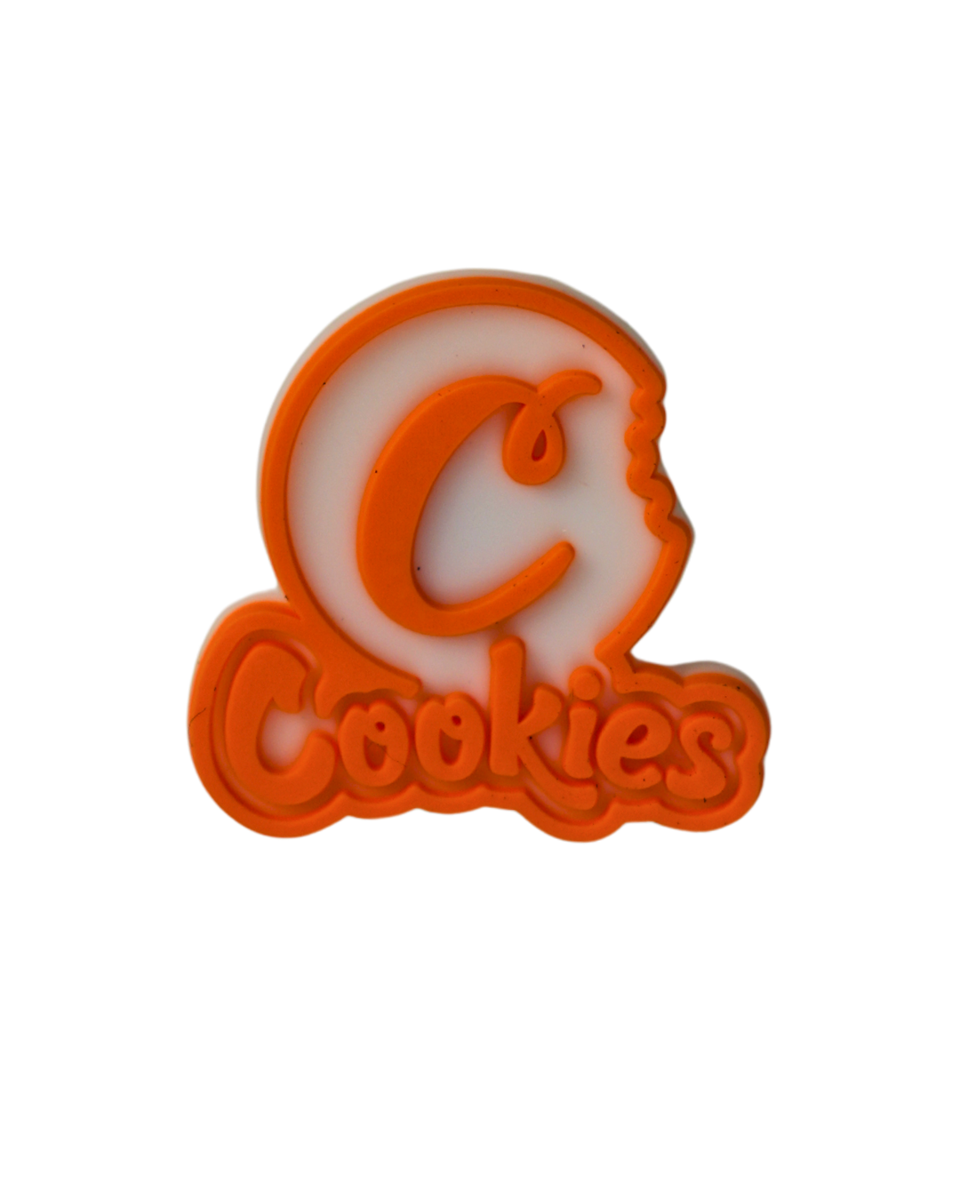 Charm de silicona logo Cookies naranja para Crocs Beetle Print