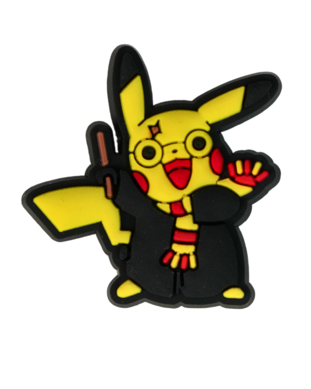 Charm de silicona Pikachu mago para Crocs Beetle Print