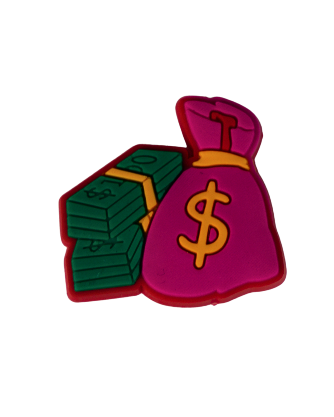 Charm de silicona saco de dinero para Crocs