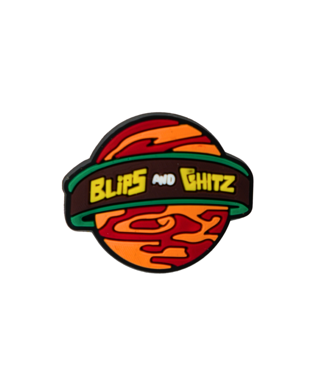 Charm de silicona Beetle Print con diseño Blips and Chitz.