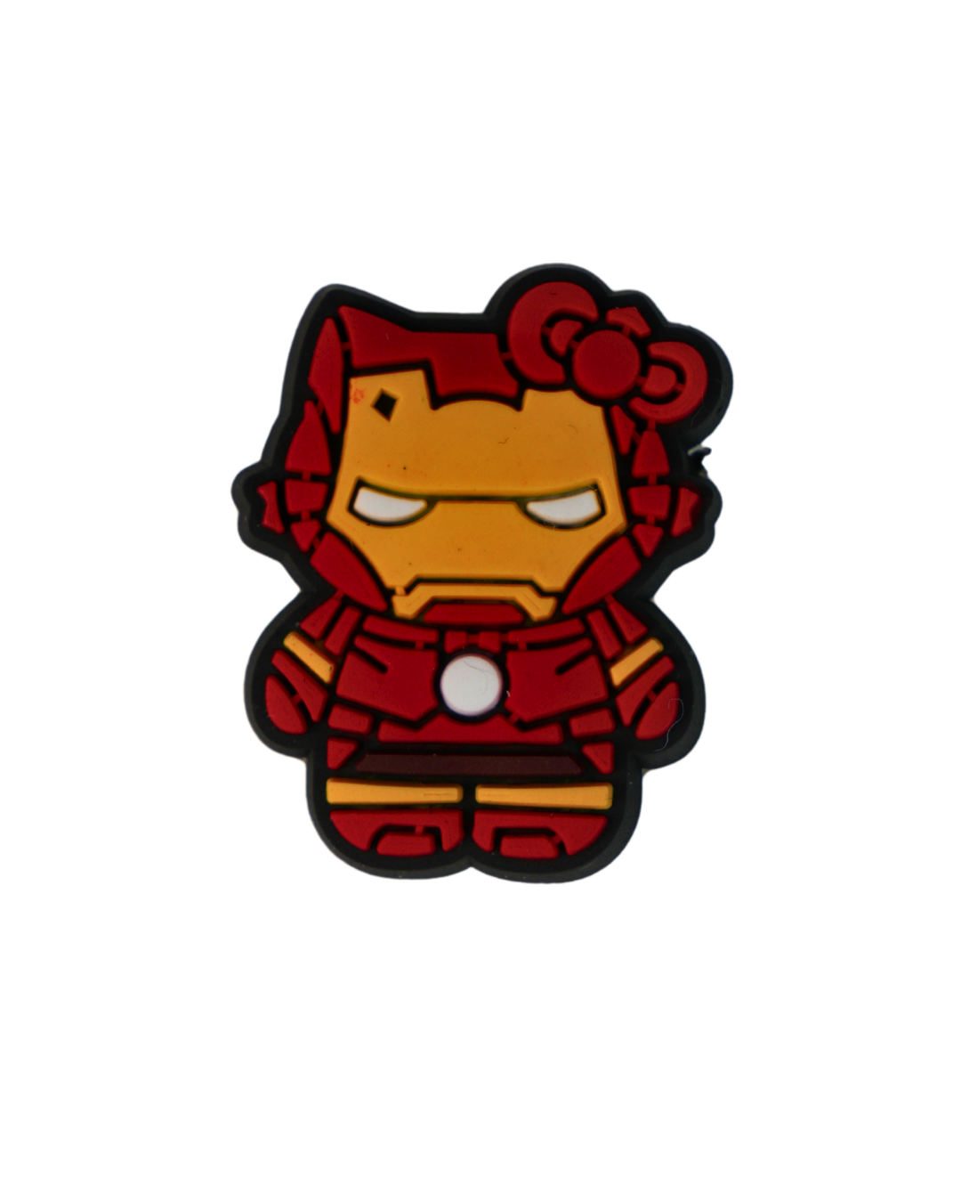 Charm de silicona con diseño de Hello Kitty Iron Man.