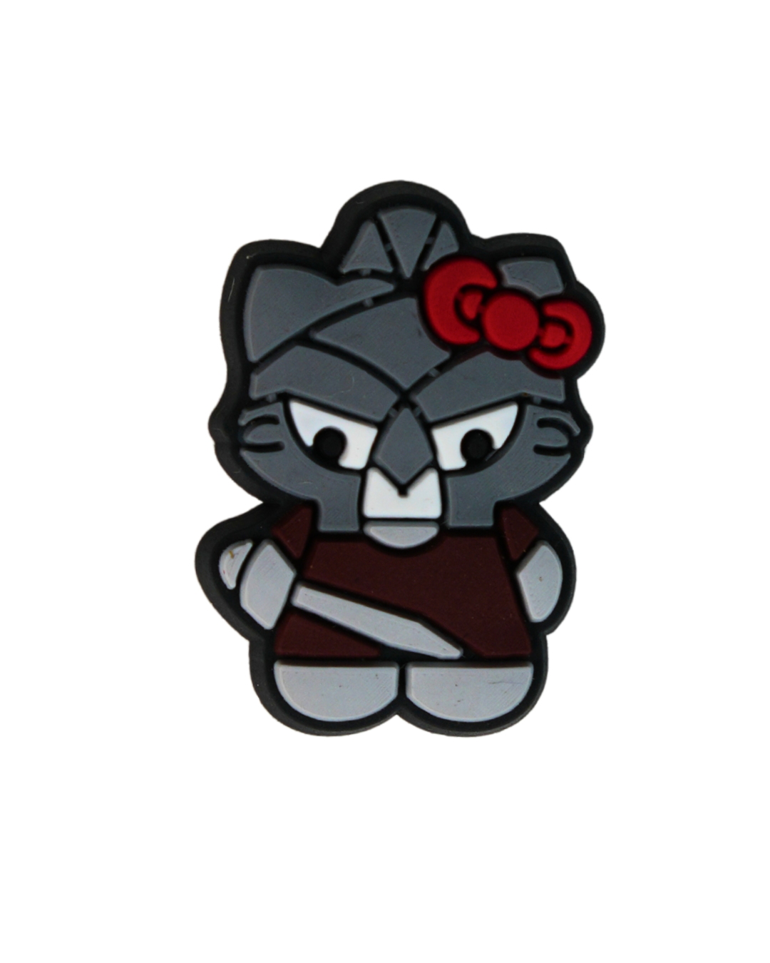 Charm de silicona Beetle Print con diseño inspirado en Hello Kitty momia.
