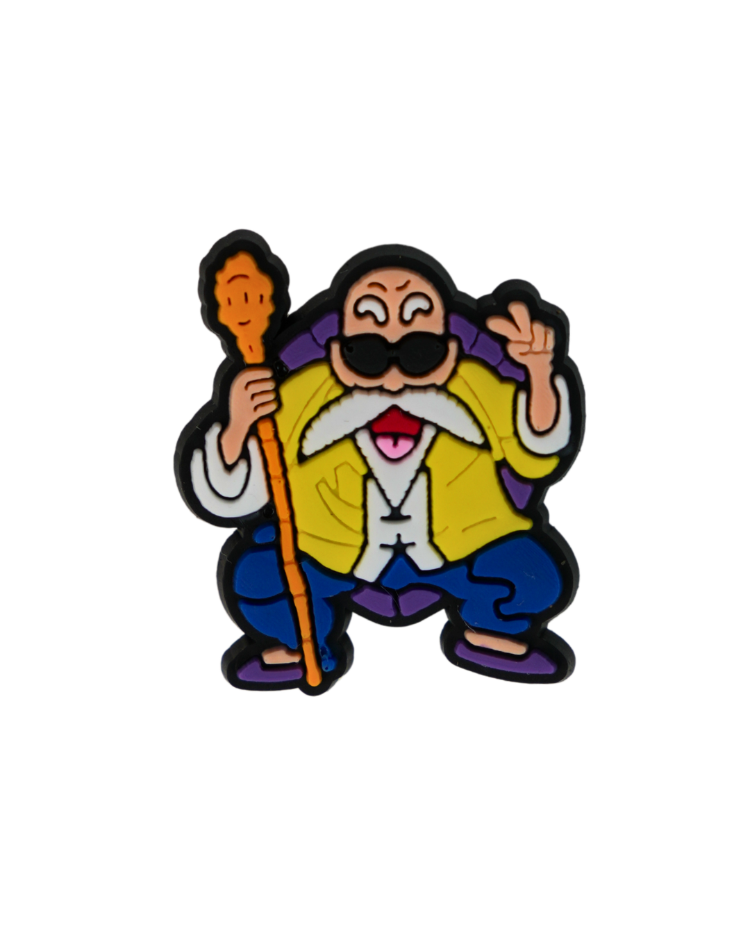 Charm de silicona con diseño de Maestro Roshi.