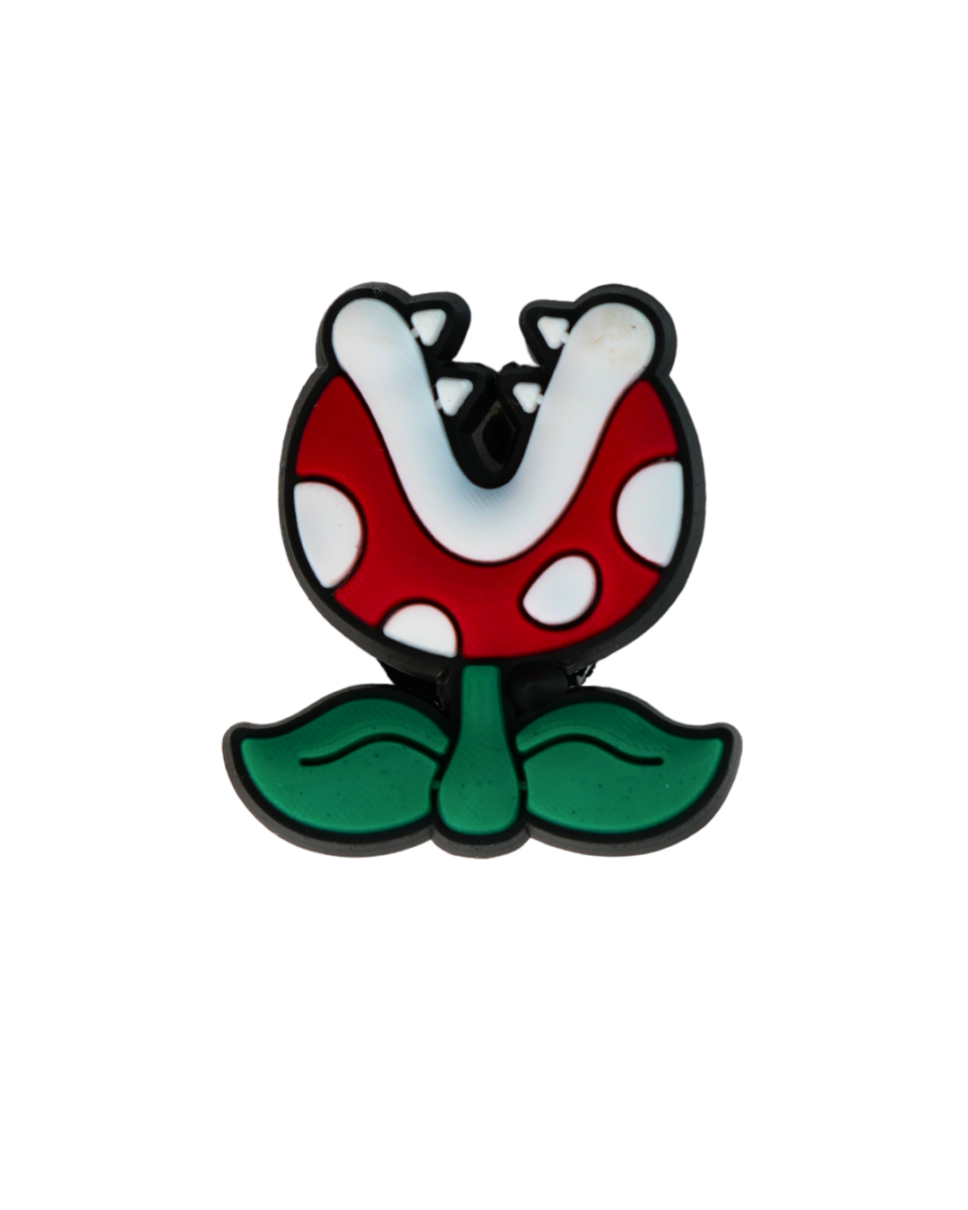 Charm de silicona con diseño de Planta Piraña.