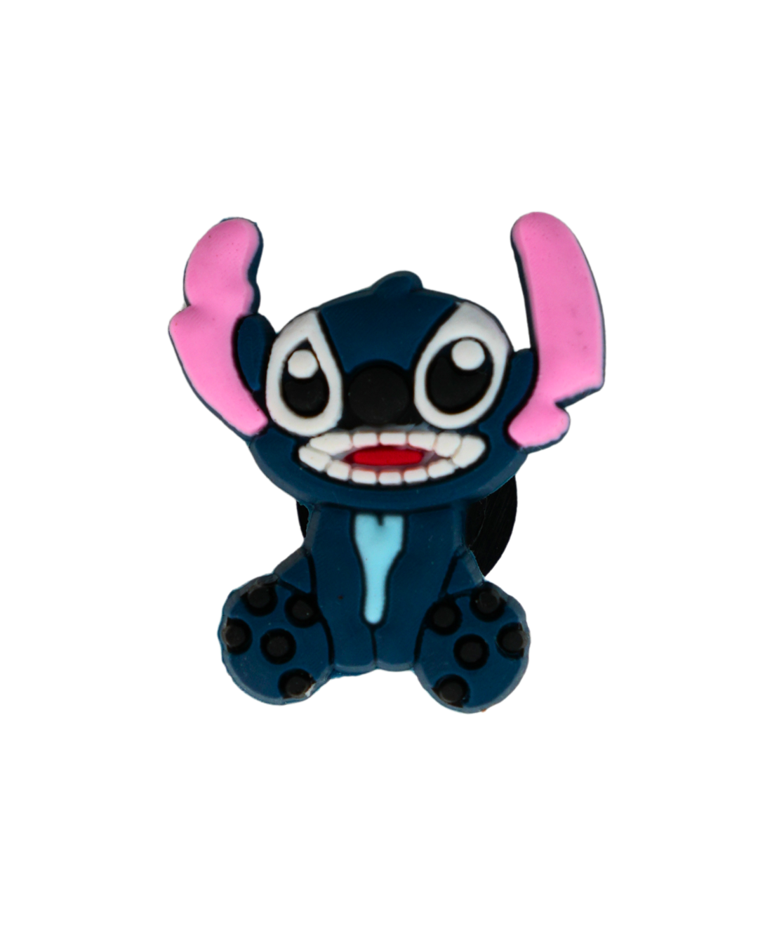 Charm de silicona con diseño de Stitch.
