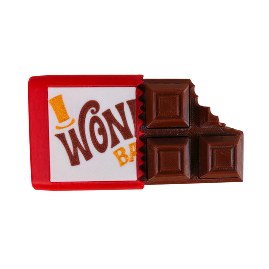 fidget antiestrés beetle print chocolate interactivo vista superior efecto mordido