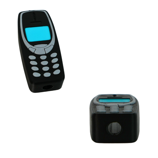 Funda Nokia para mechero BIC impresa en 3D con agujero inferior para rellenar el gas
