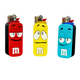 Colección de fundas para mechero BIC Mood de Beetle Print en rojo, amarillo y azul, con diferentes caras y detalles impresos en 3D.