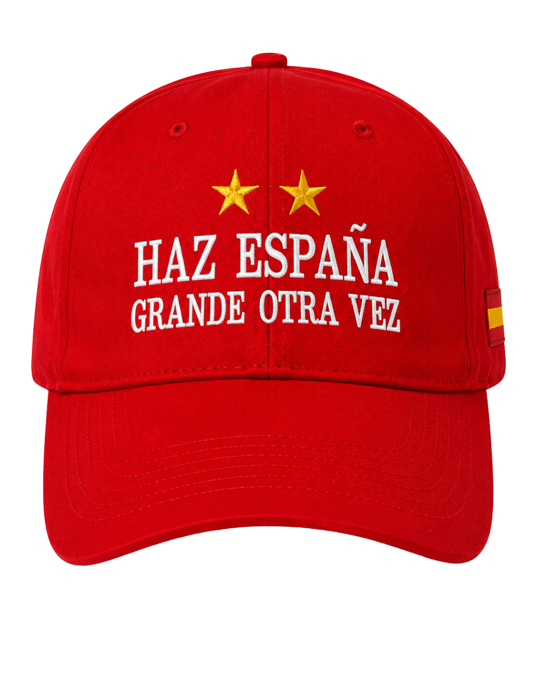 Gorra roja Haz España Grande Otra Vez vista frontal.