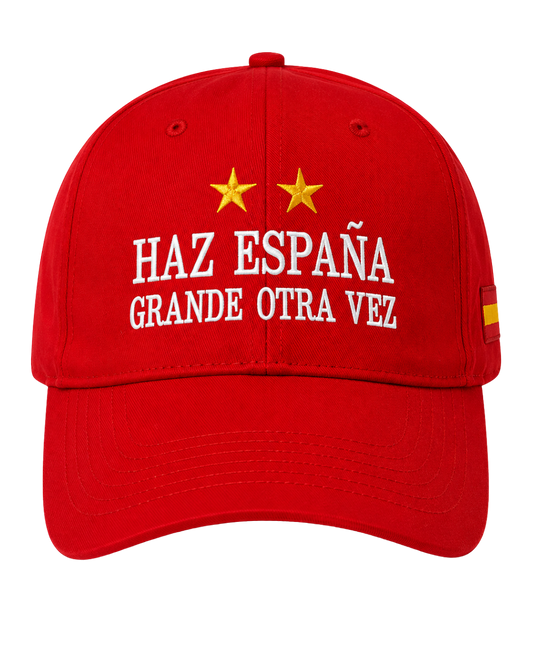 Gorra roja Haz España Grande Otra Vez vista frontal.