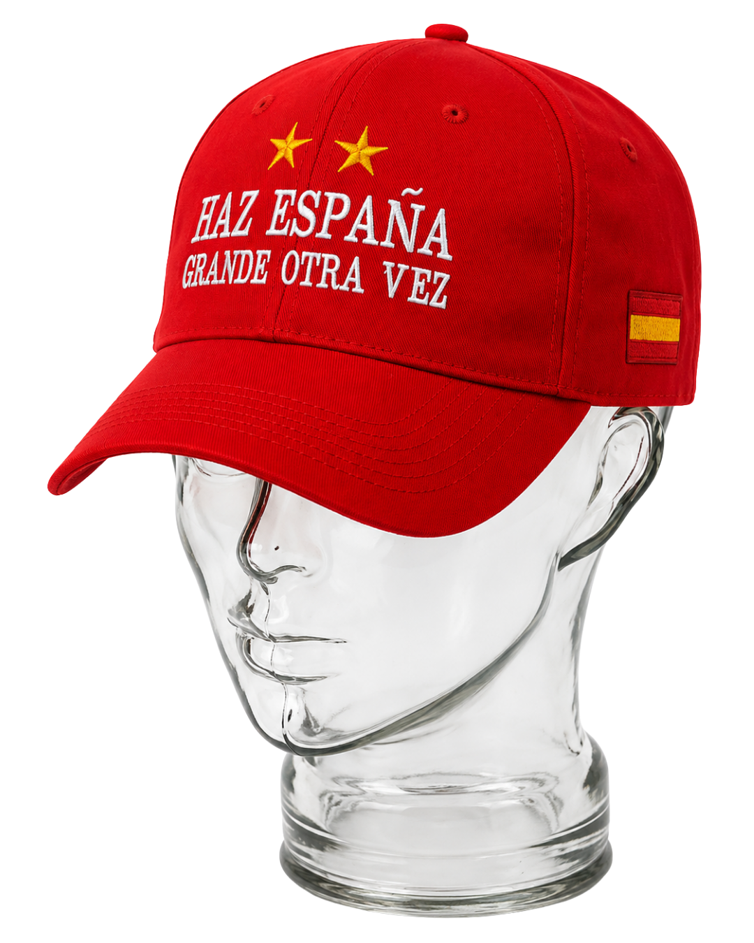Gorra roja Haz España Grande Otra Vez en perspectiva.