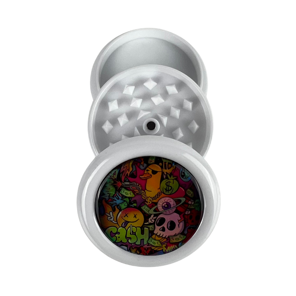 Grinder Beetle Print de 3 partes con diseño Cash Chaos y dientes piramidales