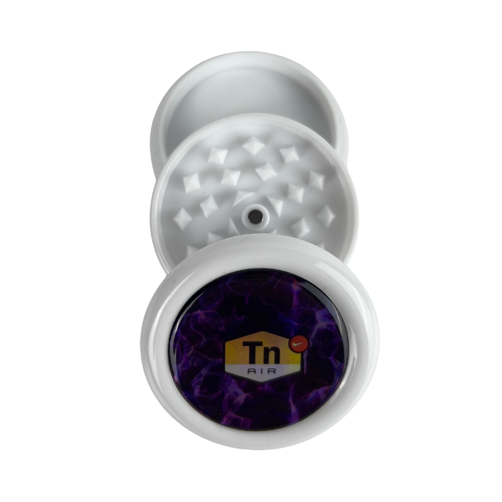 Grinder Beetle Print de 3 partes con diseño Purple Air y dientes piramidales