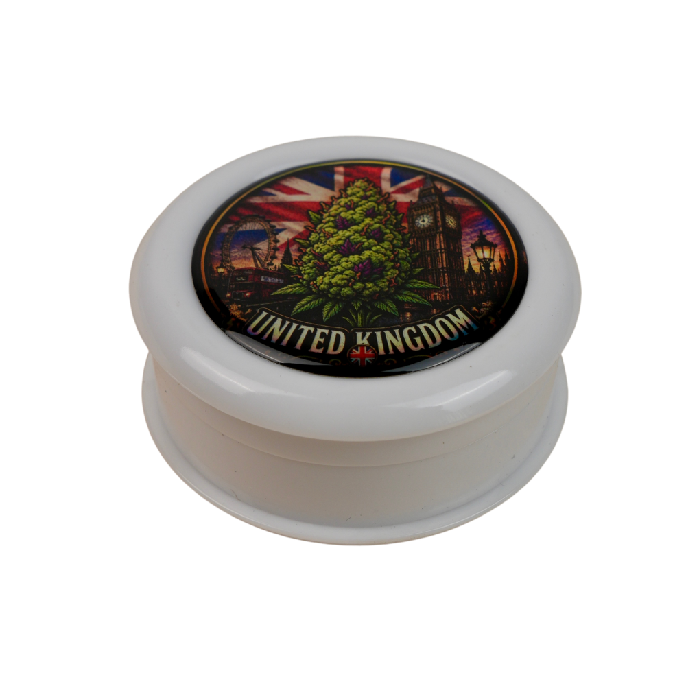 Grinder Zero United Kingdom holográfico con diseño británico premium Beetle Print
