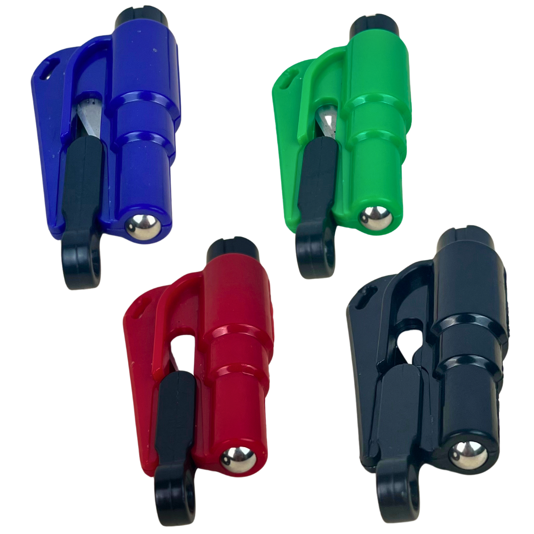Herramienta de seguridad Beetle Print para coche en color verde con formato portátil para situaciones de emergencia