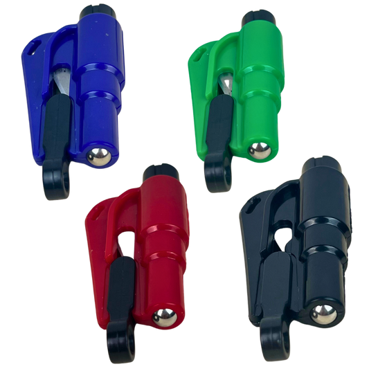 Herramienta de seguridad Beetle Print para coche en color verde con formato portátil para situaciones de emergencia