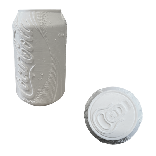 Lámpara Coca-Cola estilo impresión 3D translúcida con acabado texturizado.