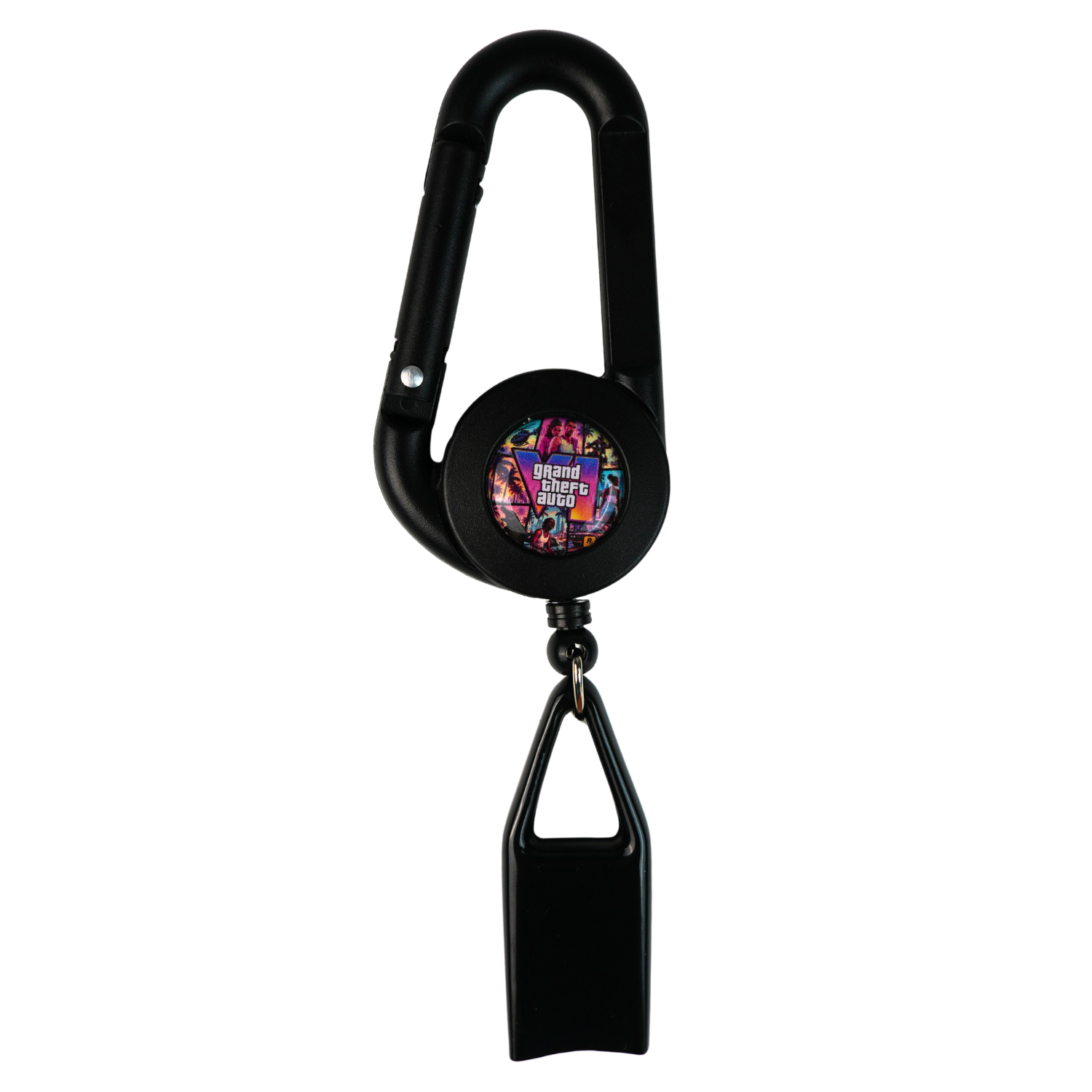 Lighter Leash Beetle Print con diseño GTA VI holográfico y cable extensible de aproximadamente 60 cm.