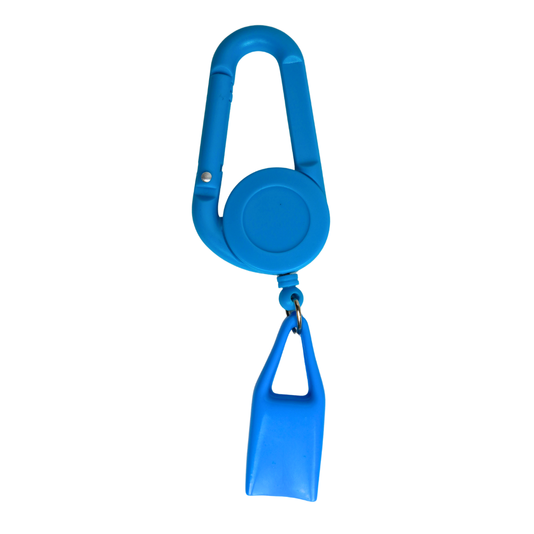 Lighter Leash Beetle Print azul personalizable con mosquetón y cable extensible