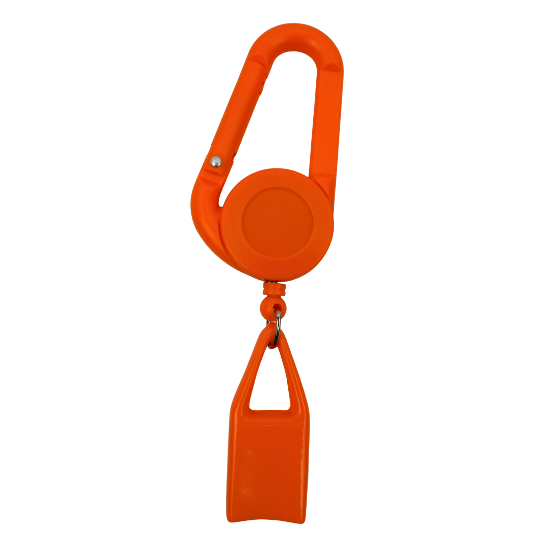 Lighter Leash Beetle Print naranja personalizable con mosquetón y cable extensible