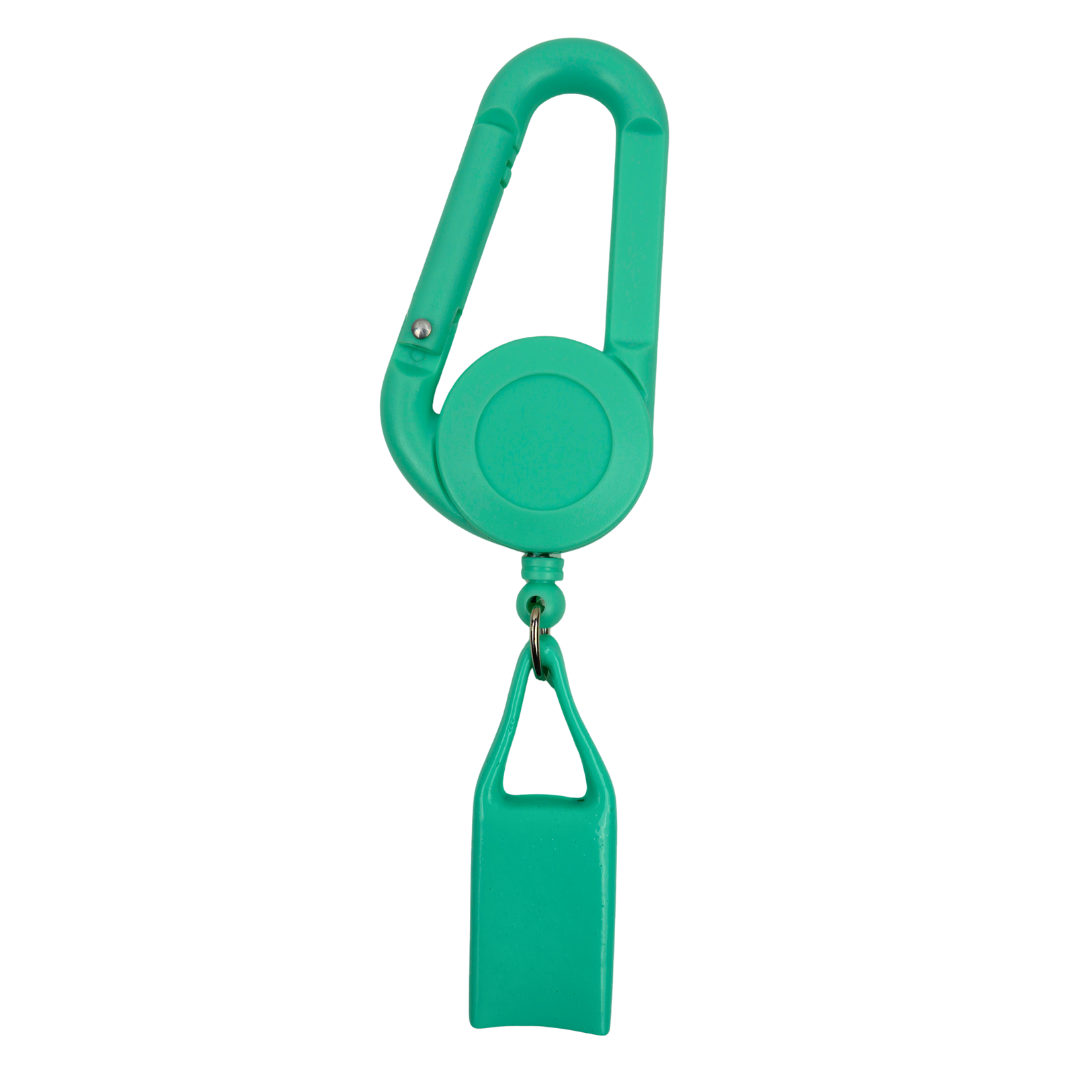 Lighter Leash Beetle Print turquesa personalizable con mosquetón y cable extensible