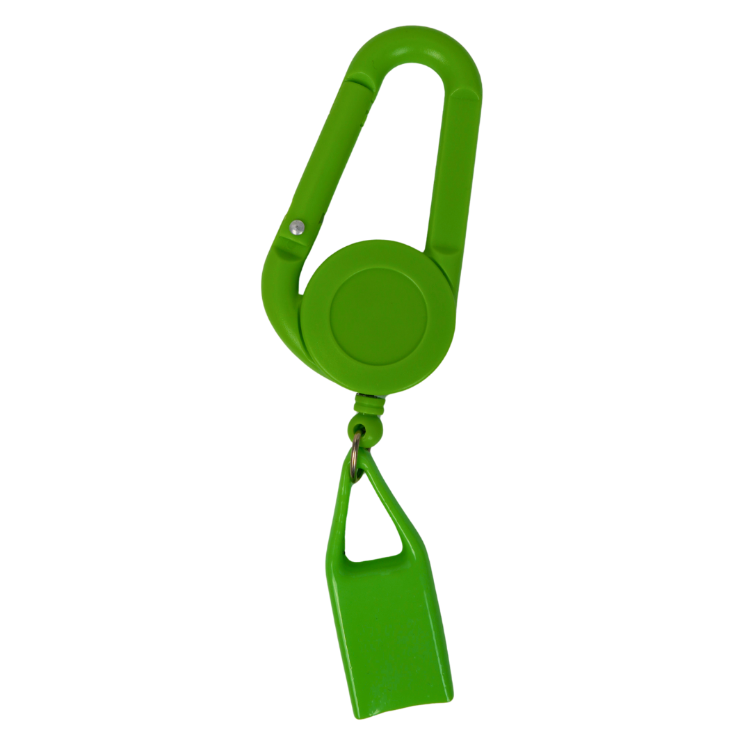 Lighter Leash Beetle Print verde claro con mosquetón y sistema extensible