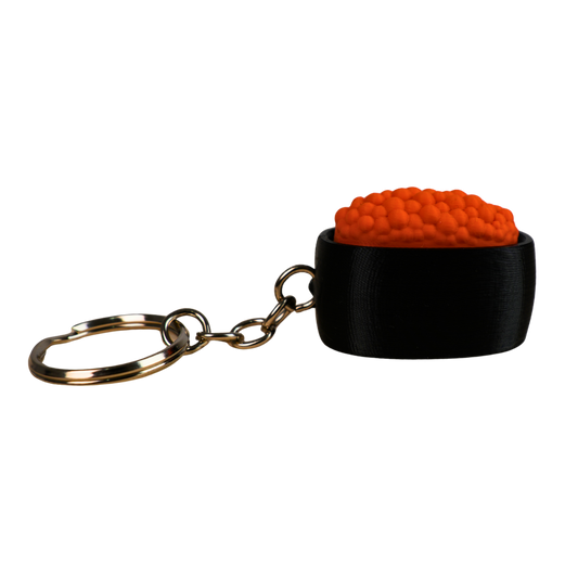 llavero antiestrés beetle print sushi vista lateral con diseño compacto y detalle