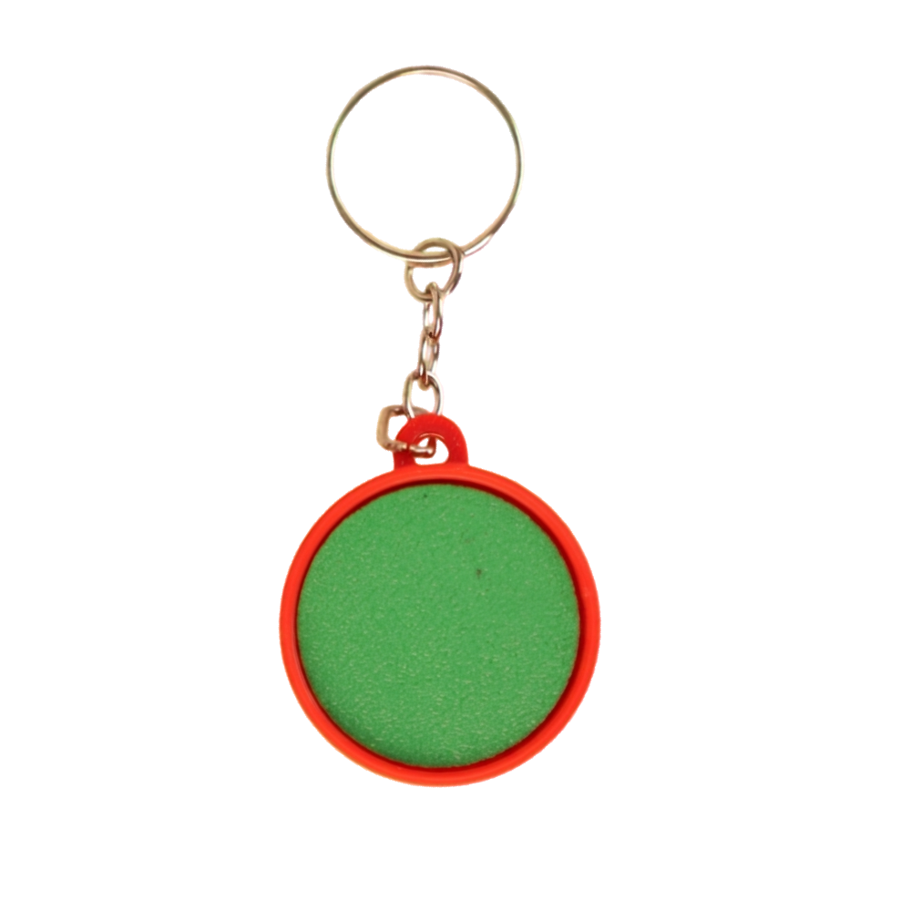 llavero antiestrés beetle print diseño taza de té verde vista superior con boton clicker