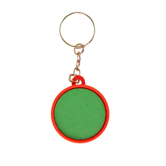 llavero antiestrés beetle print diseño taza de té verde vista superior con boton clicker
