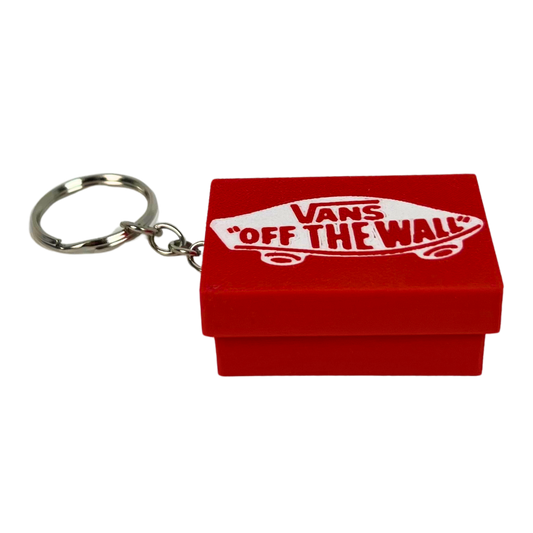 Llavero clicker Beetle Print con diseño de caja de zapatillas roja estilo skate y mecanismo antiestrés, vista principal