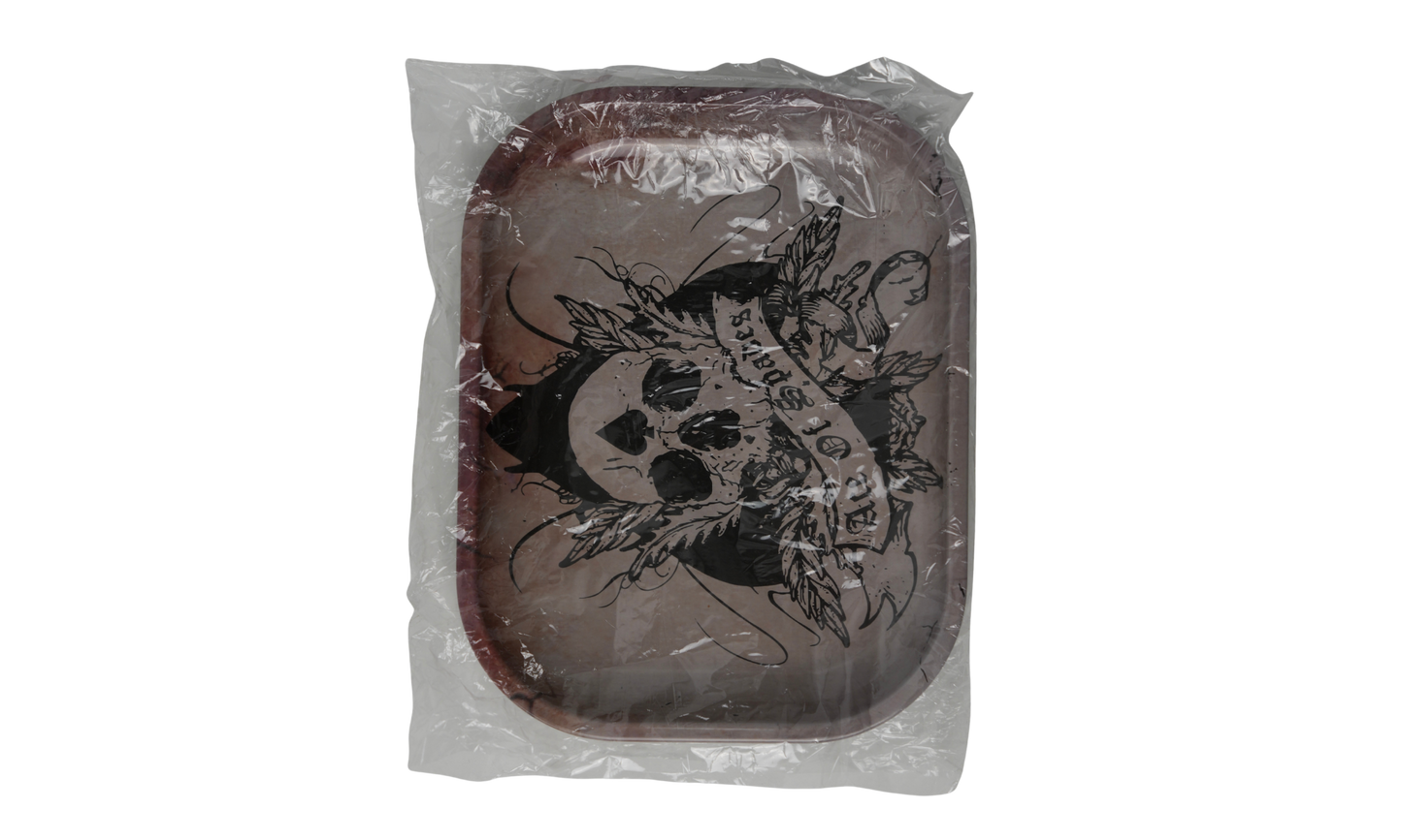 Beetle Print metal rolling tray packaging presentation