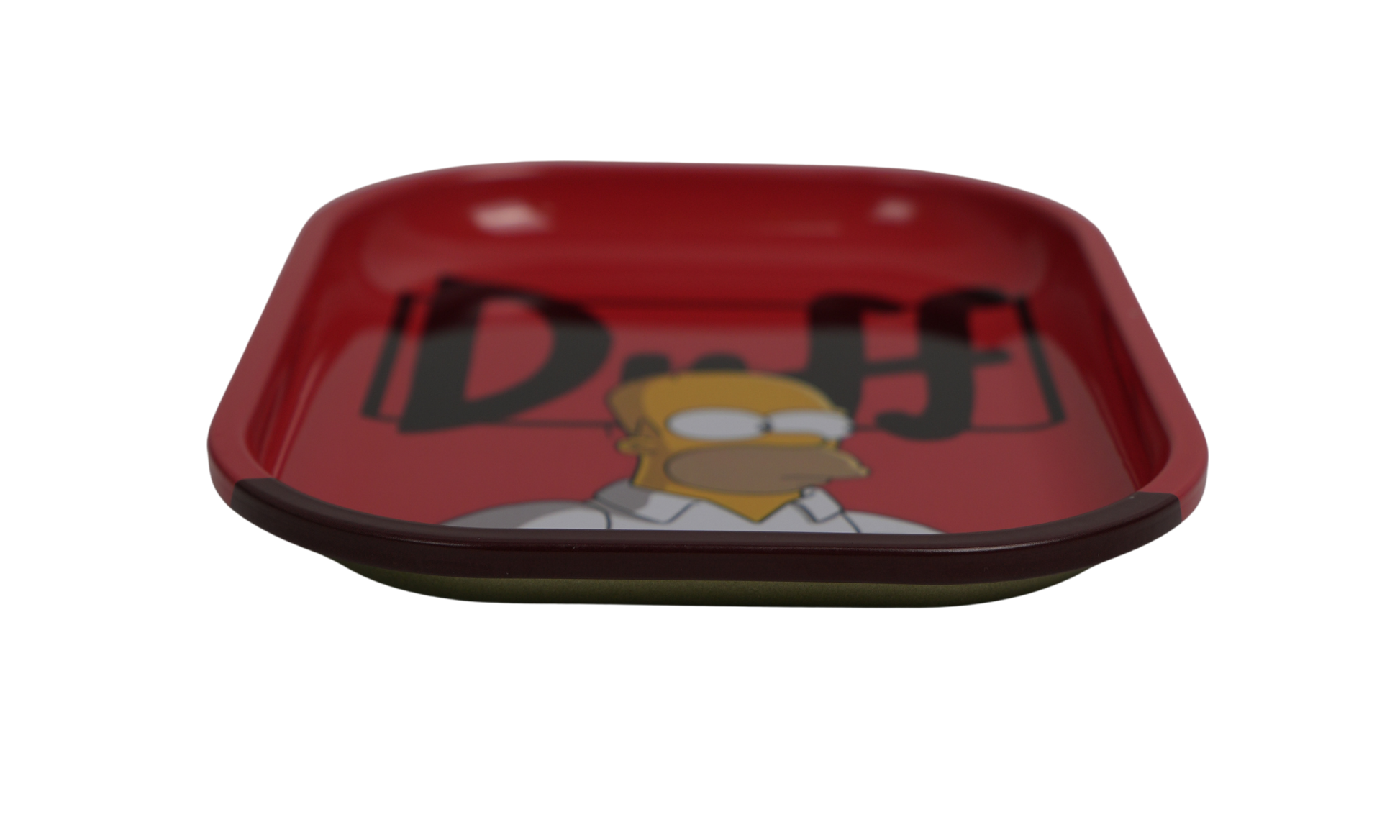 Beetle Print metal rolling tray with beer-inspired graphic design