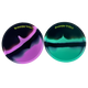 Pack de 2 bowls de silicona Beetle Print Black Color Mix en negro, turquesa y morado mostrados en conjunto